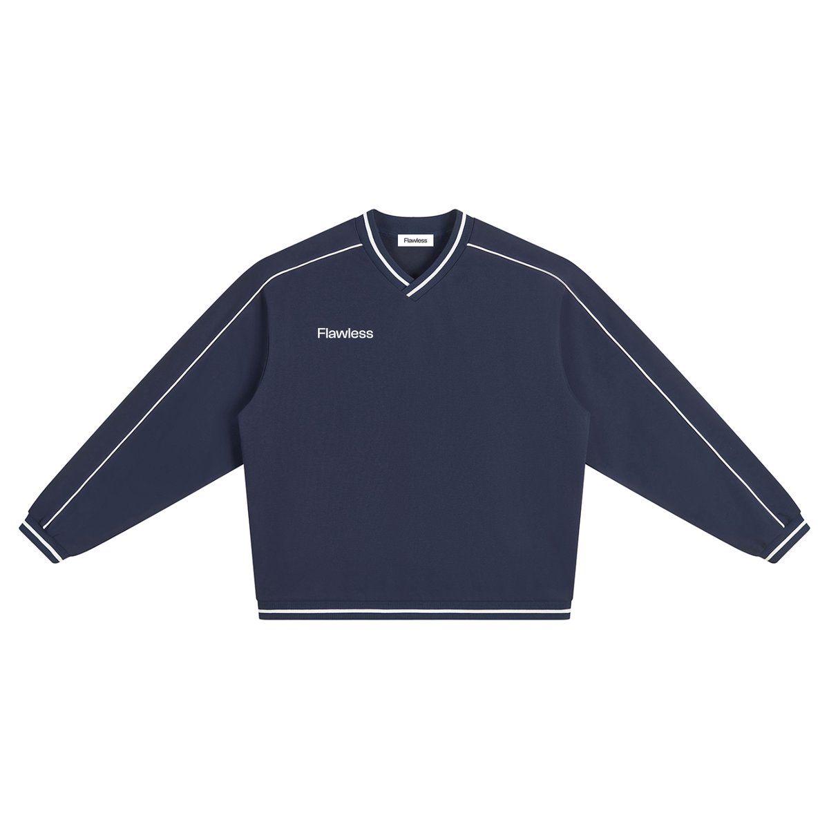 CLUB HOURS V-NECK SWEATSHIRT, NAVY