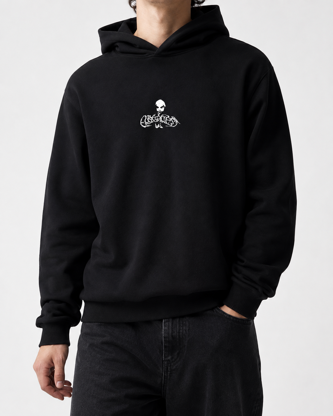 RED MOOD BOXY HOODIE